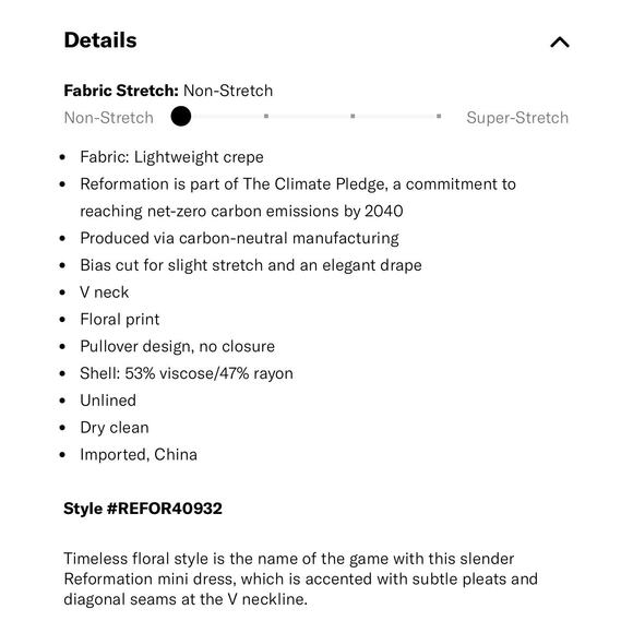 Reformation Calix Mini Floral Lilac Dress Size Medium Boho Coastal Cottagecore - Picture 12 of 12